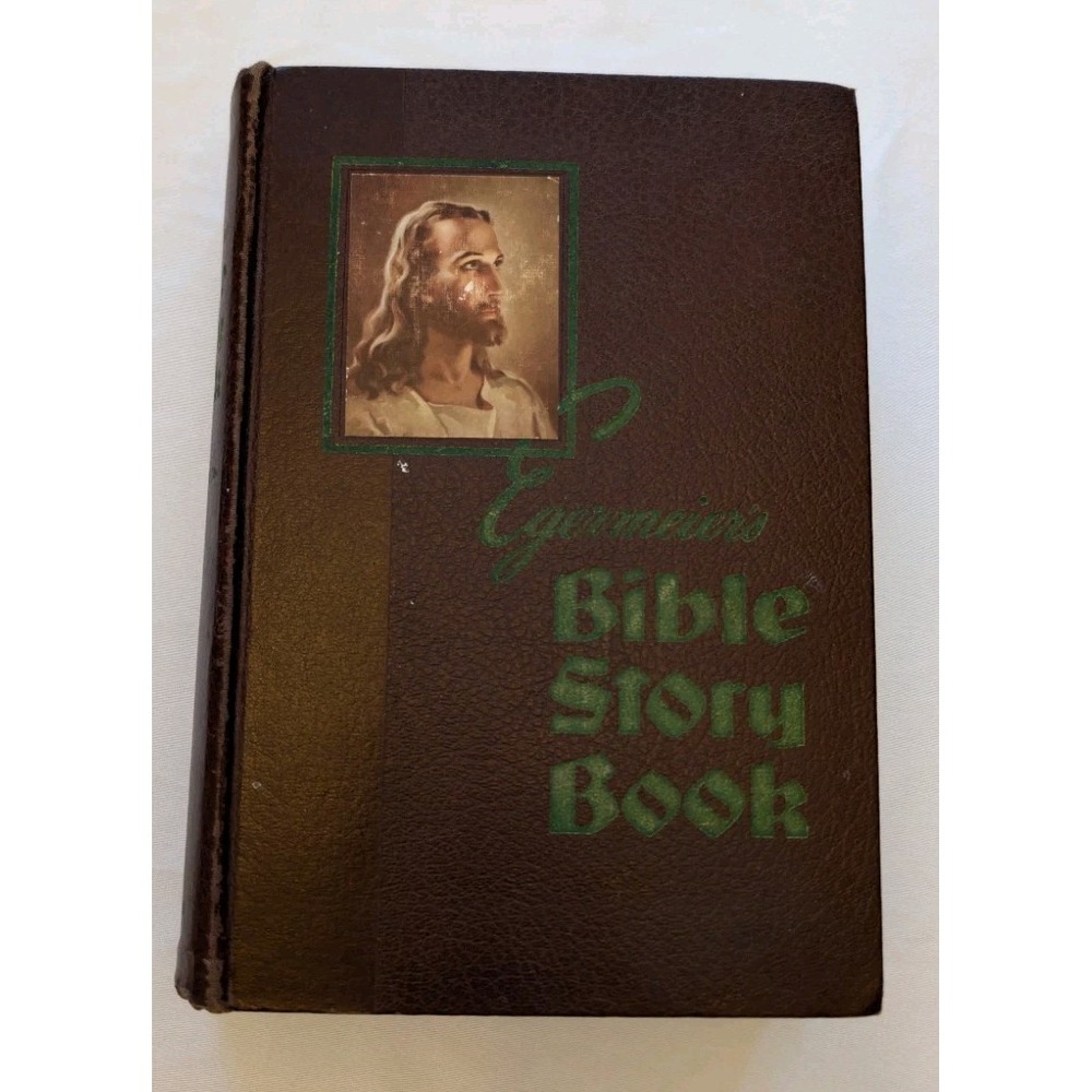 Vintage 1955 Egermeier's Bible Story Book‎ Deluxe Edition Hardcover Warner Press
